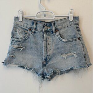 ZARA High-Waisted Denim Shorts